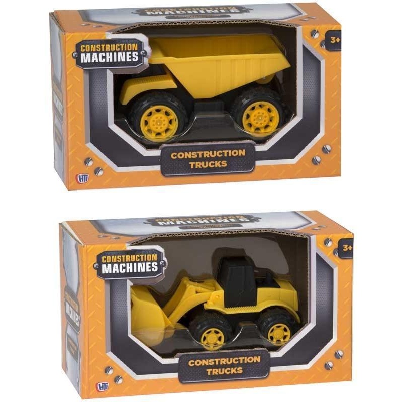 Construction Machines 4-Inch Construction Trucks – Assortment