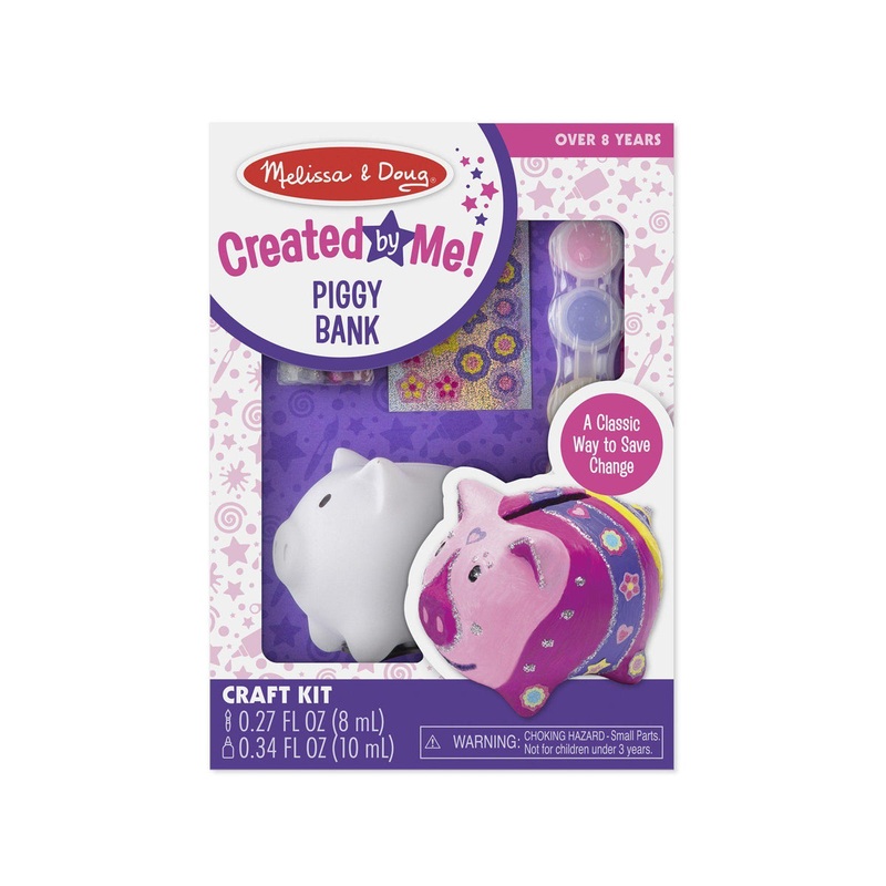 Melissa & Doug 18862 Created by Me! Piggy Bank Craft Kit