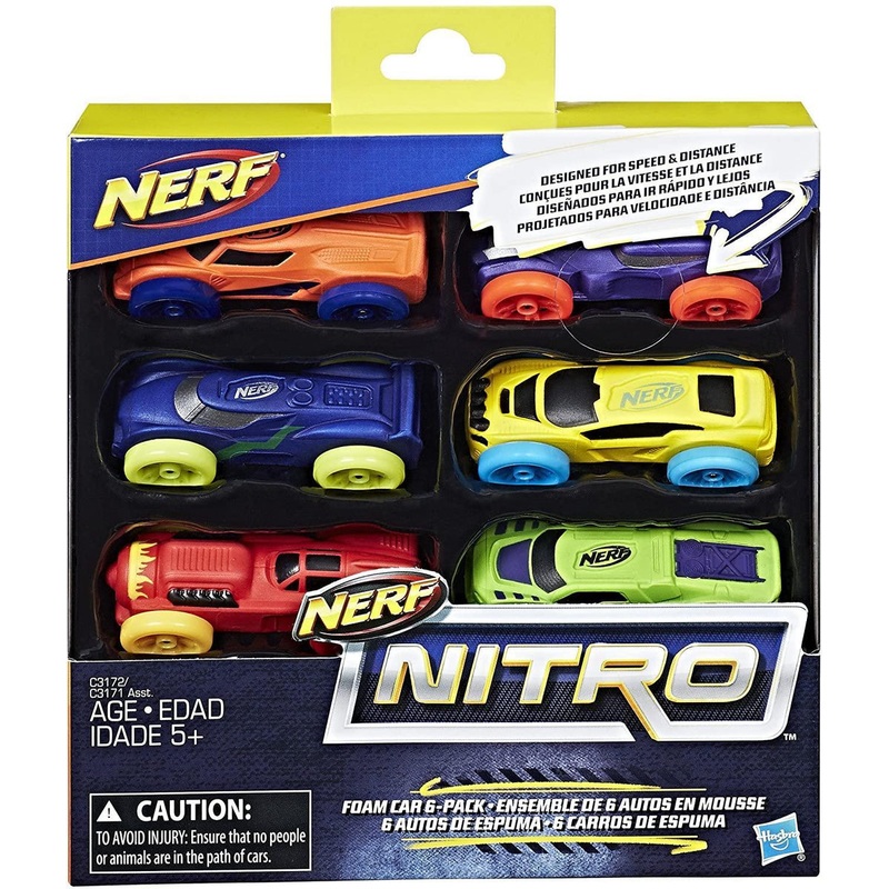 Nerf Nitro C3172 Foam Cars – 6 Pack