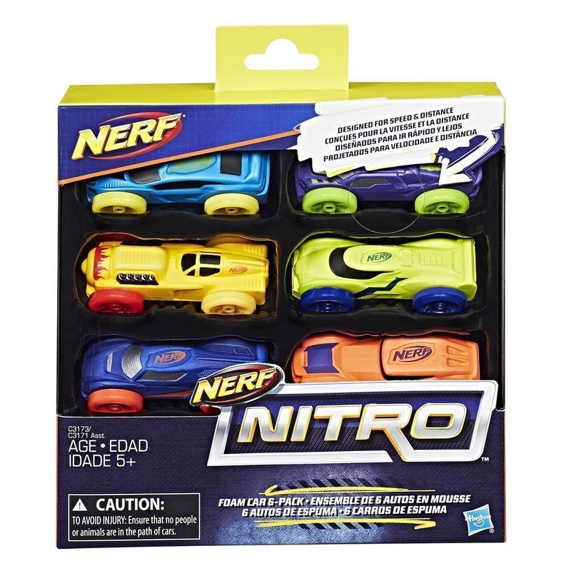 Nerf Nitro C3173 Foam Cars – 6 Pack