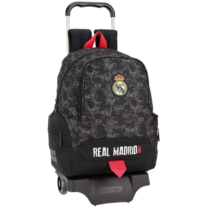 Real Madrid Black Trolley Bag 43cm