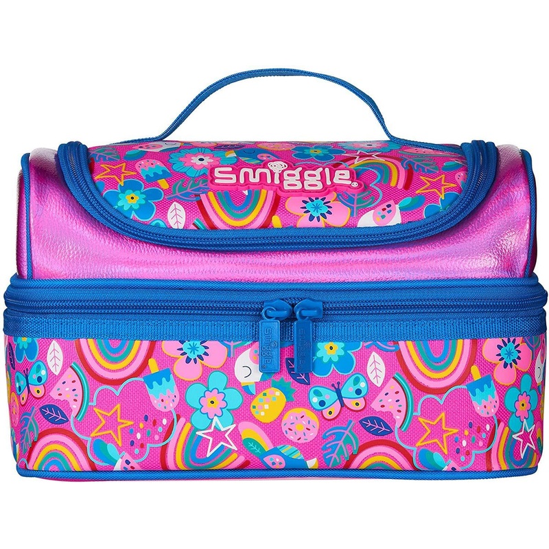 SMIGGLE Flow Double Decker Lunchbox – Pink