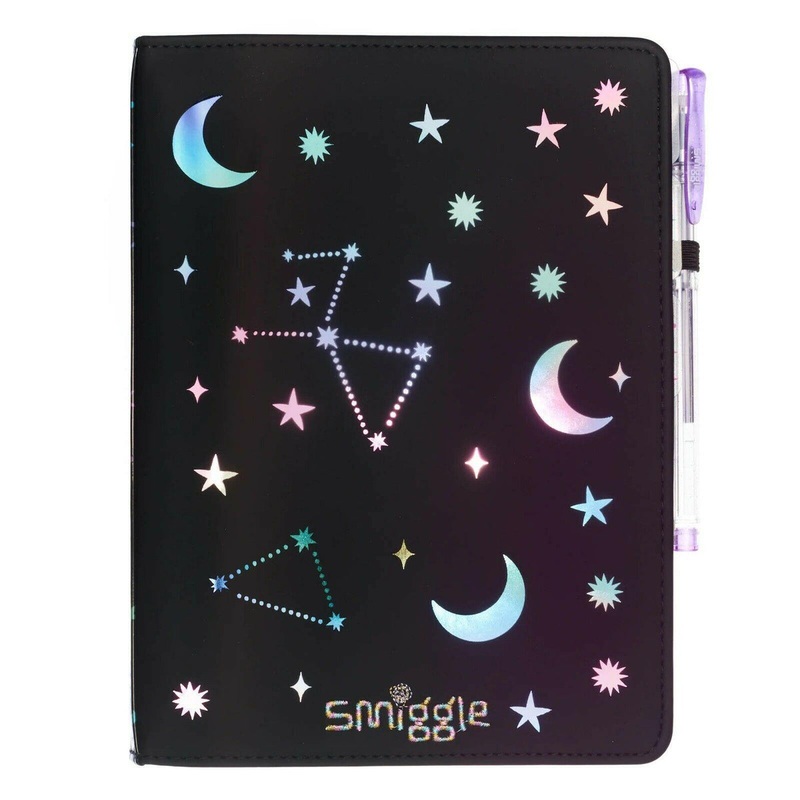 SMIGGLE Lunar A5 Notebook – Black