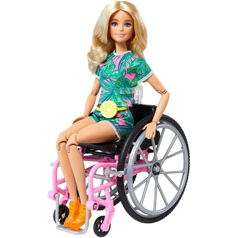 Barbie Fashionistas 14cm Doll Caucasian With Wheelchair