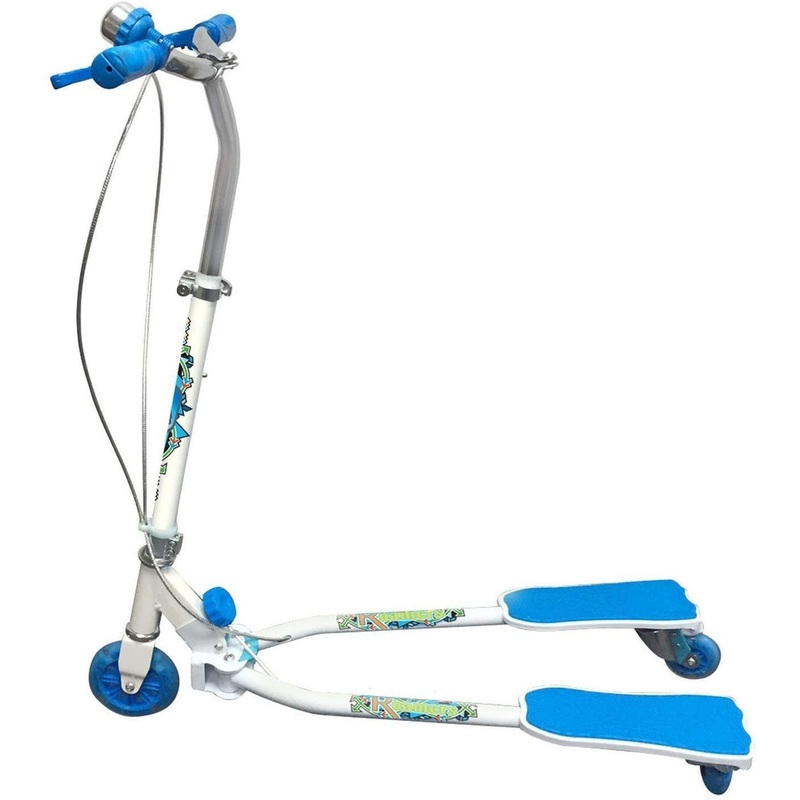 Ozbozz Scissor Boys Scooter White/Blue