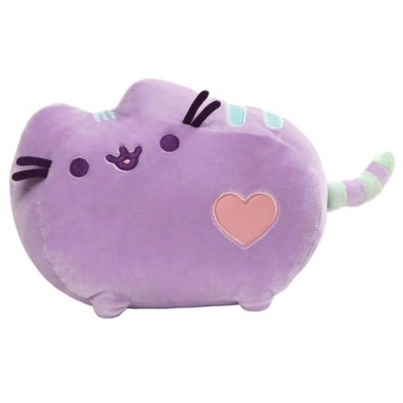 Pusheen Heart Cat Plush Pastel Purple 12-inch
