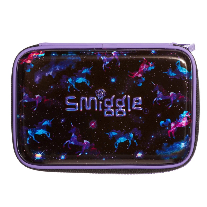 SMIGGLE 269165 Galaxy Double Up Hardtop Pencil Case