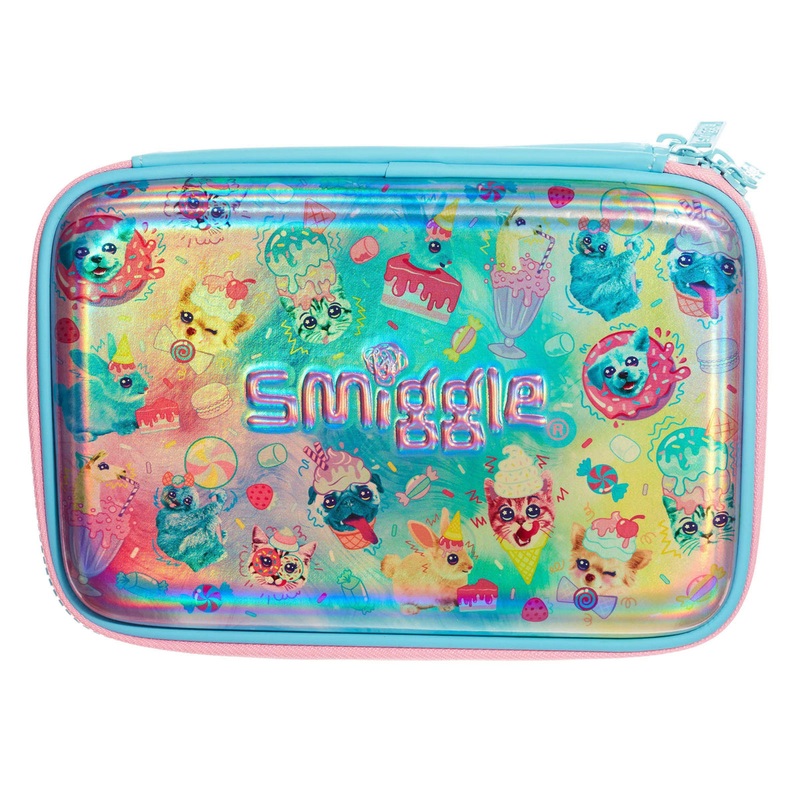 SMIGGLE 269167 Galaxy Double Up Hardtop Pencil Case