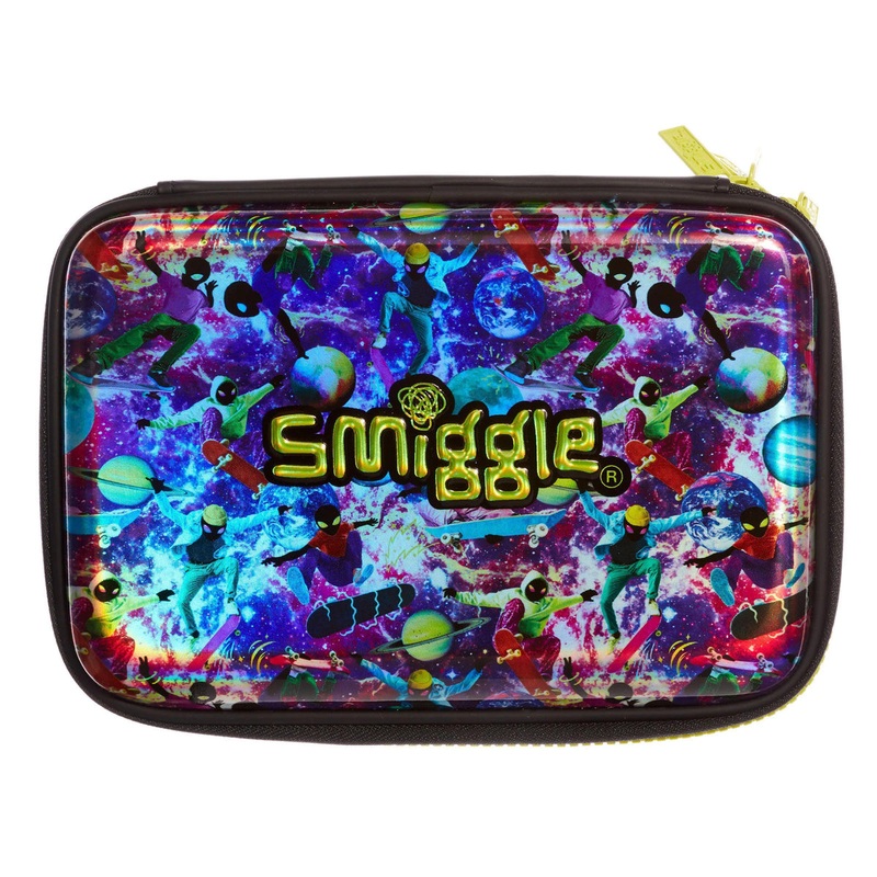 SMIGGLE 269169 Galaxy Double Up Hardtop Pencil Case
