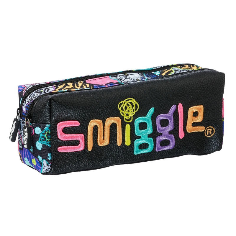 SMIGGLE 269328 Galaxy Twin Zip Pencil Case