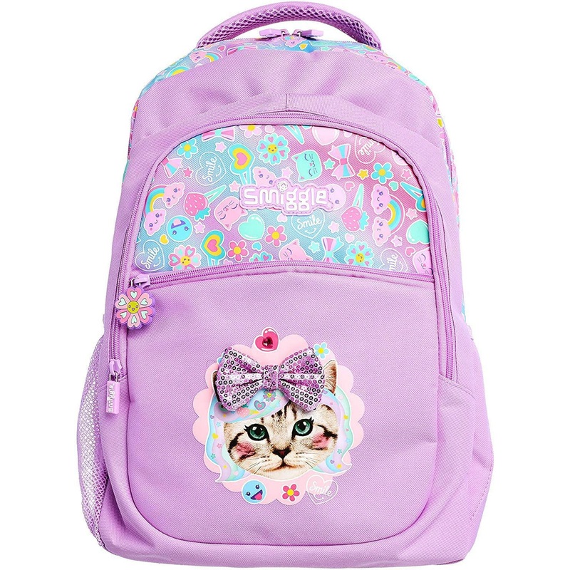 SMIGGLE Stylin’ School Backpack 42cm – Lilac