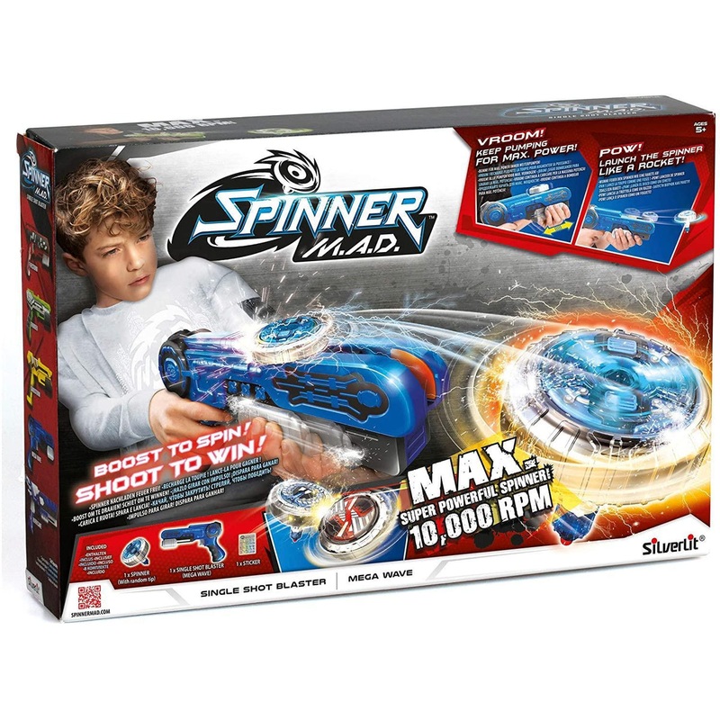 Spinner M.A.D. Single Shot Blaster – Blue