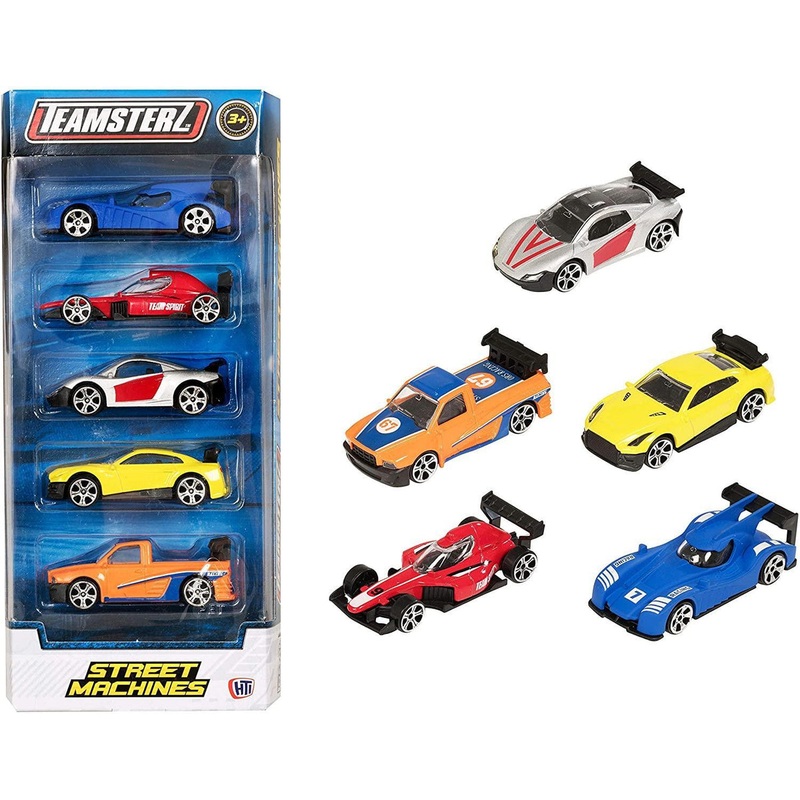 Teamsterz Street Machines Diecast Cars 5-Pack – Assortment