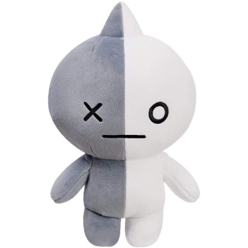 AURORA BT21 Van Soft Toy. Medium. 61323. Grey & White. Grey and White