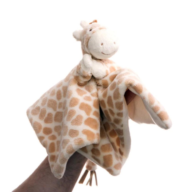 AURORA Gigi Baby Giraffe Finger Puppet Blankie