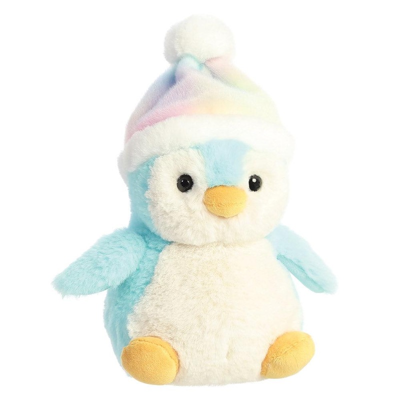 AURORA PomPom Penguin Wearing Hat 13cm Plush
