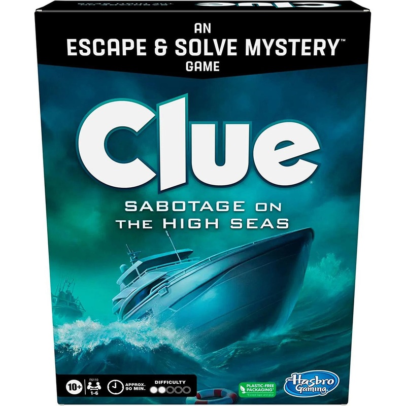 Clue Escape Sabotage on the High Seas Board Game