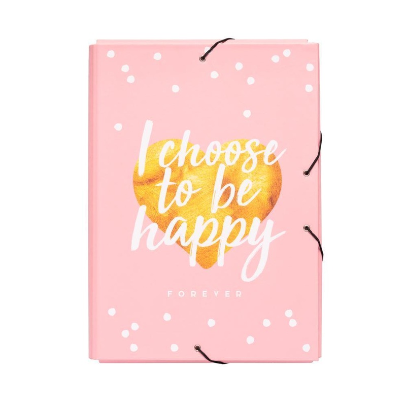 Erik Grupo Elasticated Folder A4 Glitter Stars