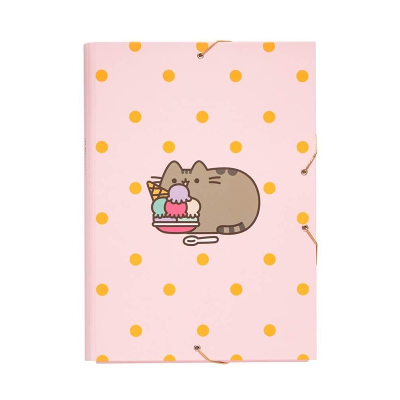 Pusheen A4 Elasticated Folder Pusheen Rose Collection
