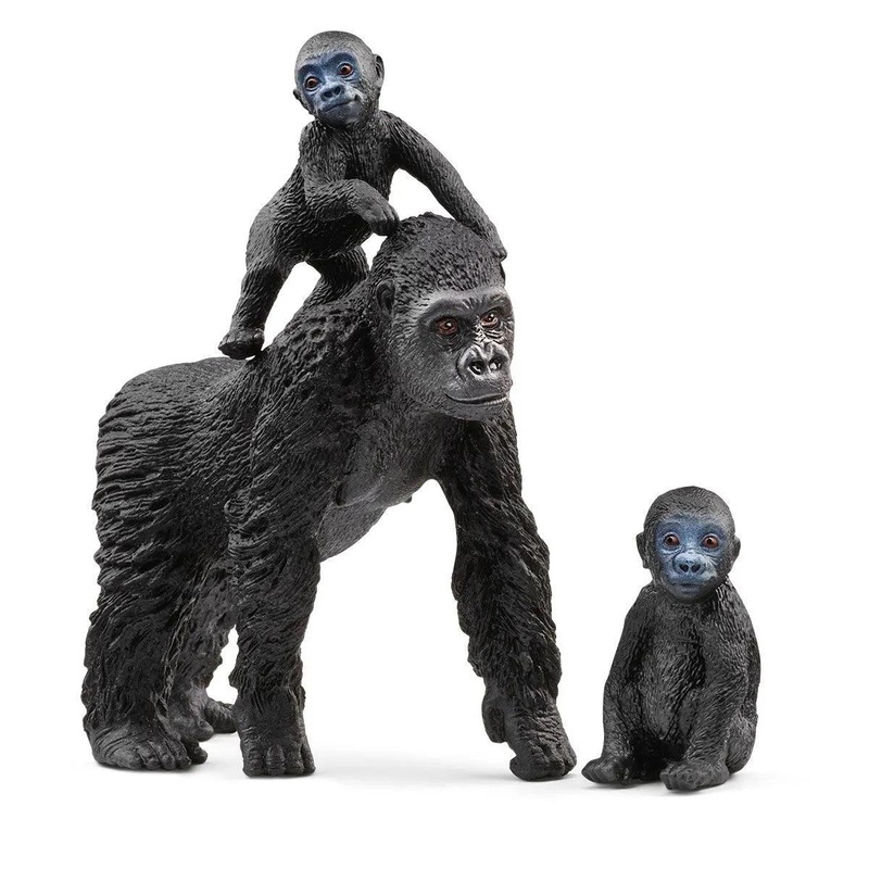 SCHLEICH 42601 WILD LIFE Gorilla Family Figures