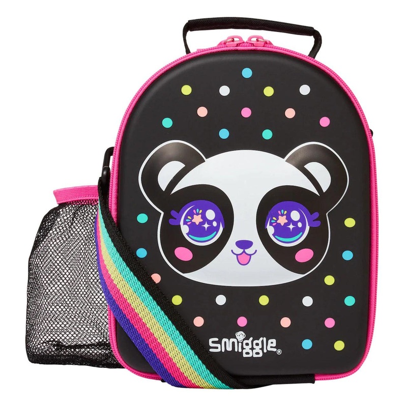 SMIGGLE Best Budz Hardtop Curve Lunchbox – Black Mix