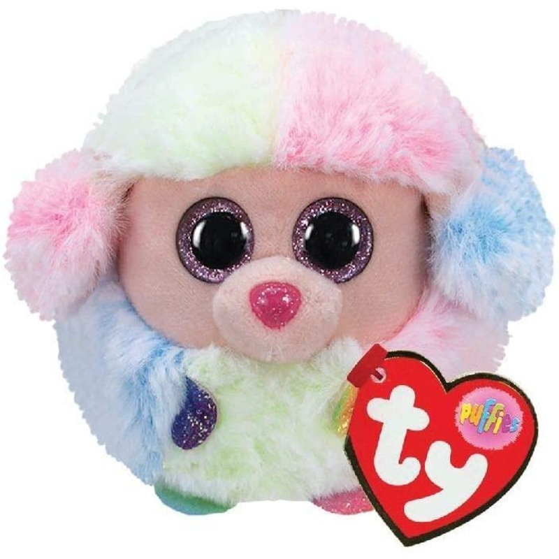 Ty Teeny Puffies Rainbow Poodle 10cm Plush