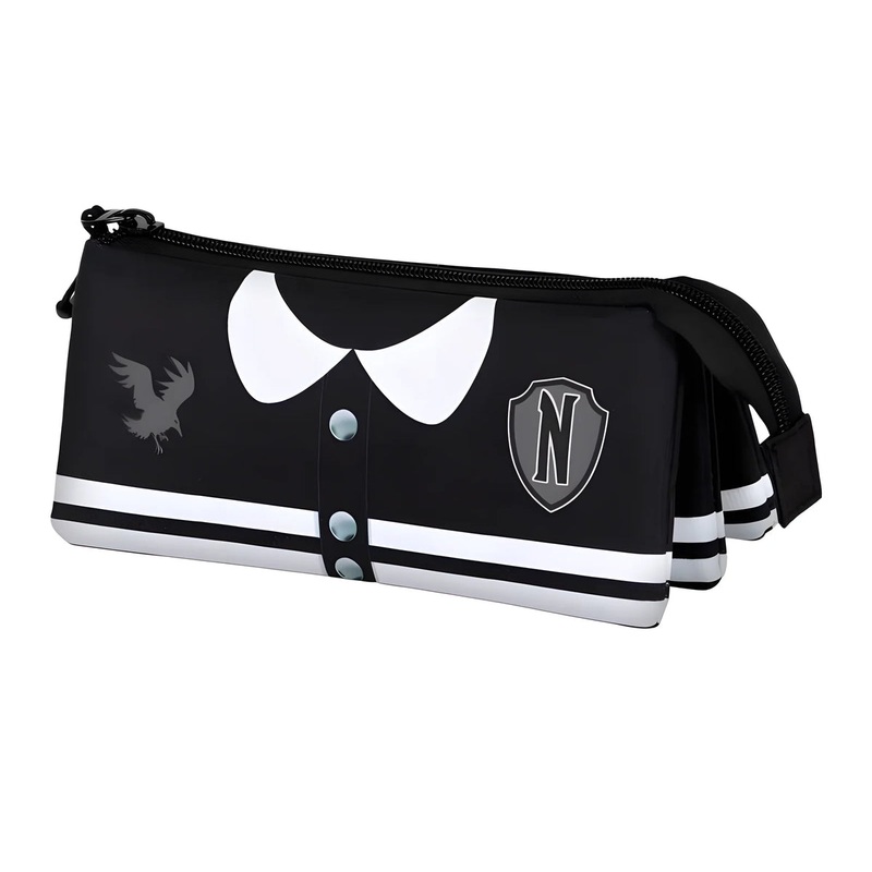 Wednesday Varsity Triple Pencil Case