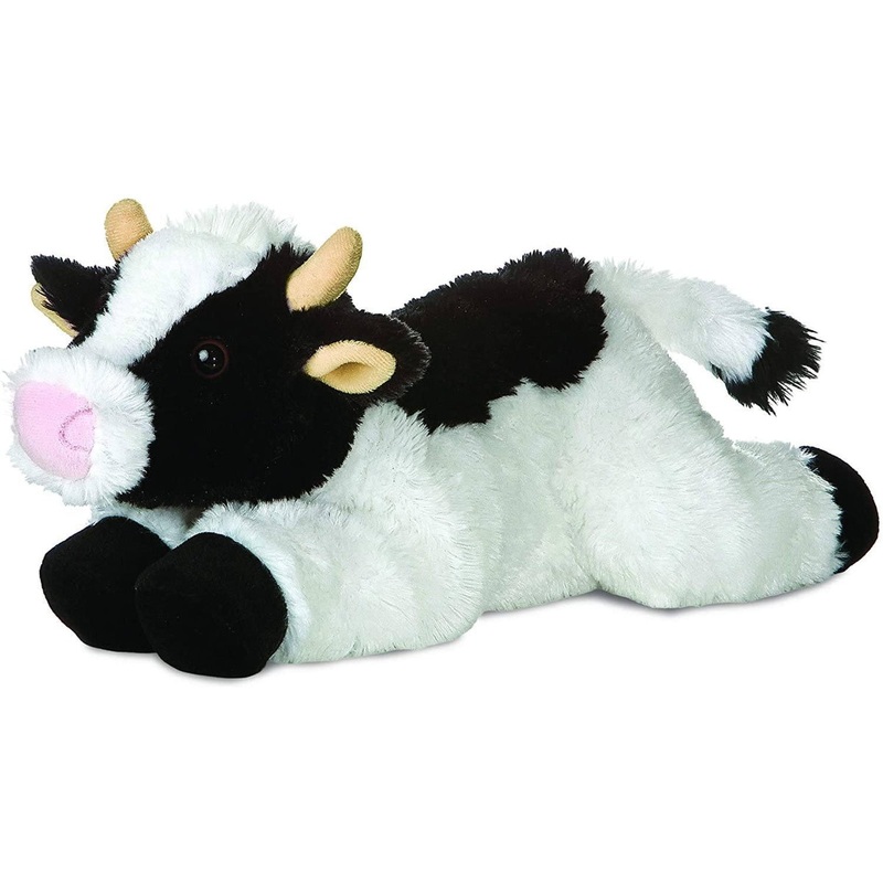 AURORA 31430 Flopsies May Bell Cow 12-Inch Soft Toy
