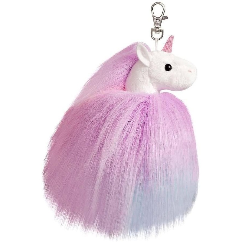 AURORA 60936 Sparkle Tales Fluffy Unicorn Keyclip