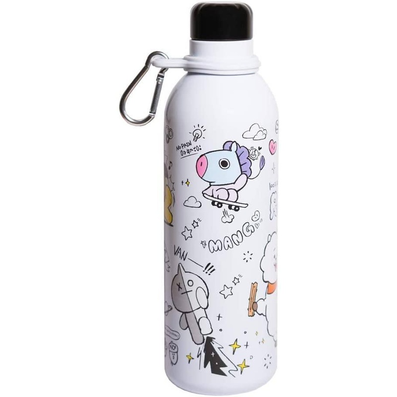 BT21 Metallic Water Bottle – Sports Bottle 500ml