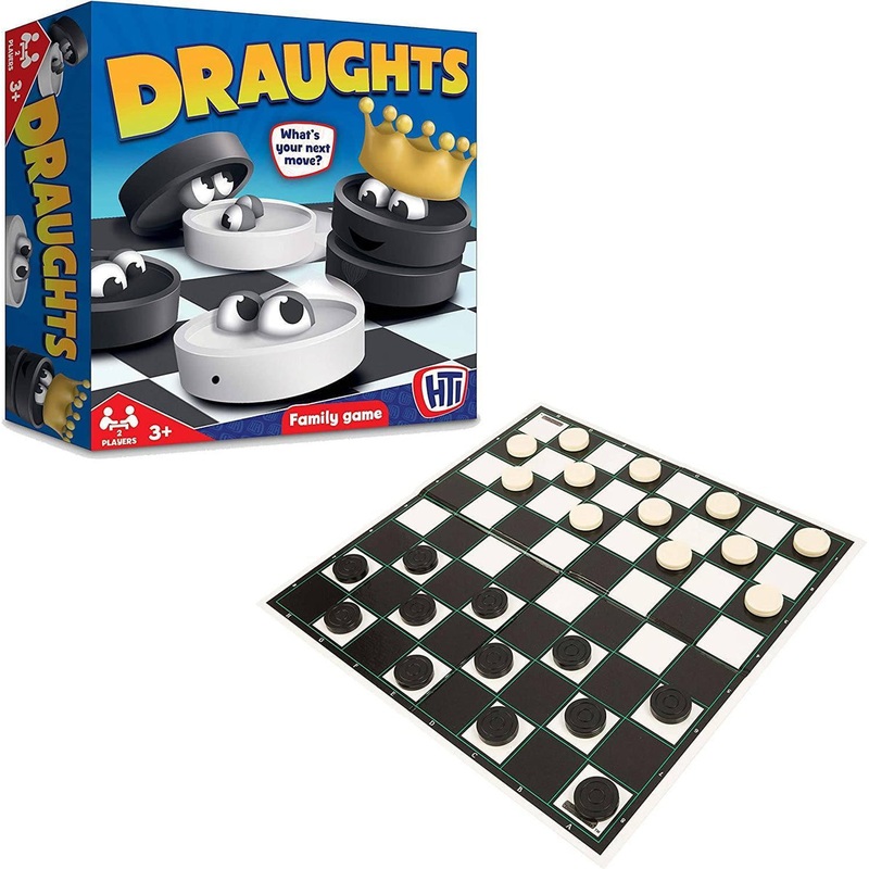 HTI Traditional Games Draughts Board Game