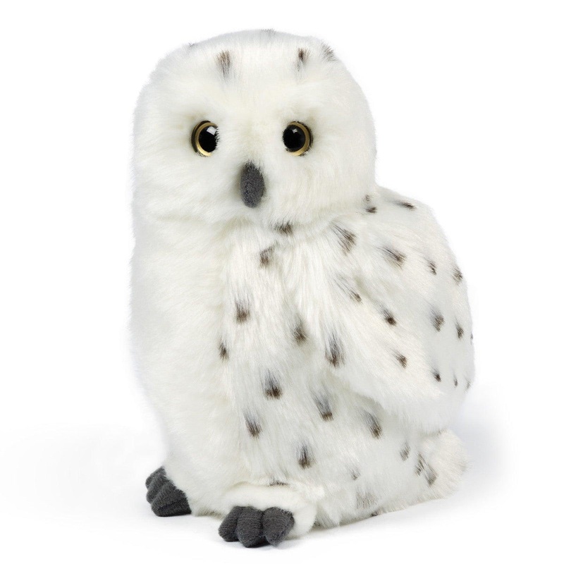 LIVING NATURE Snowy Owl 18cm Soft Toy