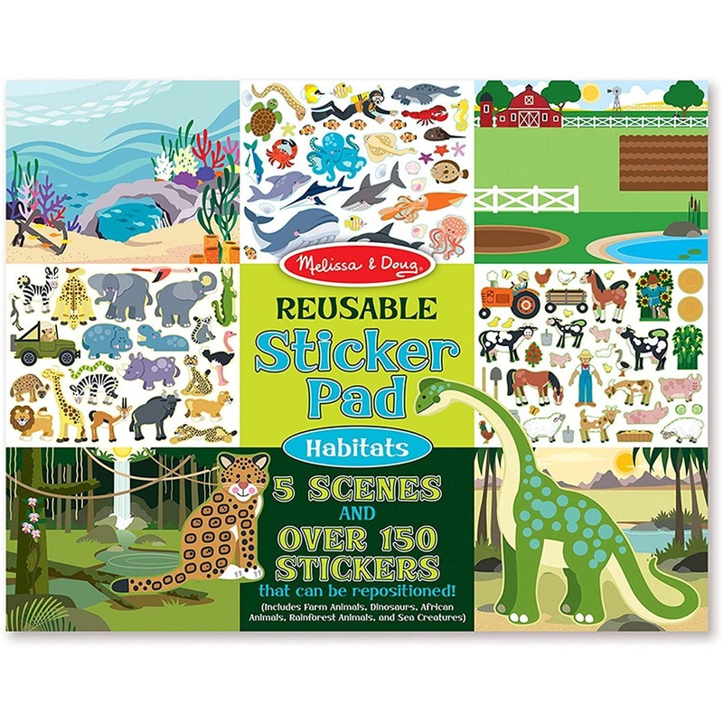 Melissa & Doug Reusable Sticker Pad – Habitats