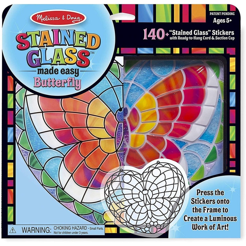 Melissa & Doug Stained Glass Butterfly Craft Sticker Kit