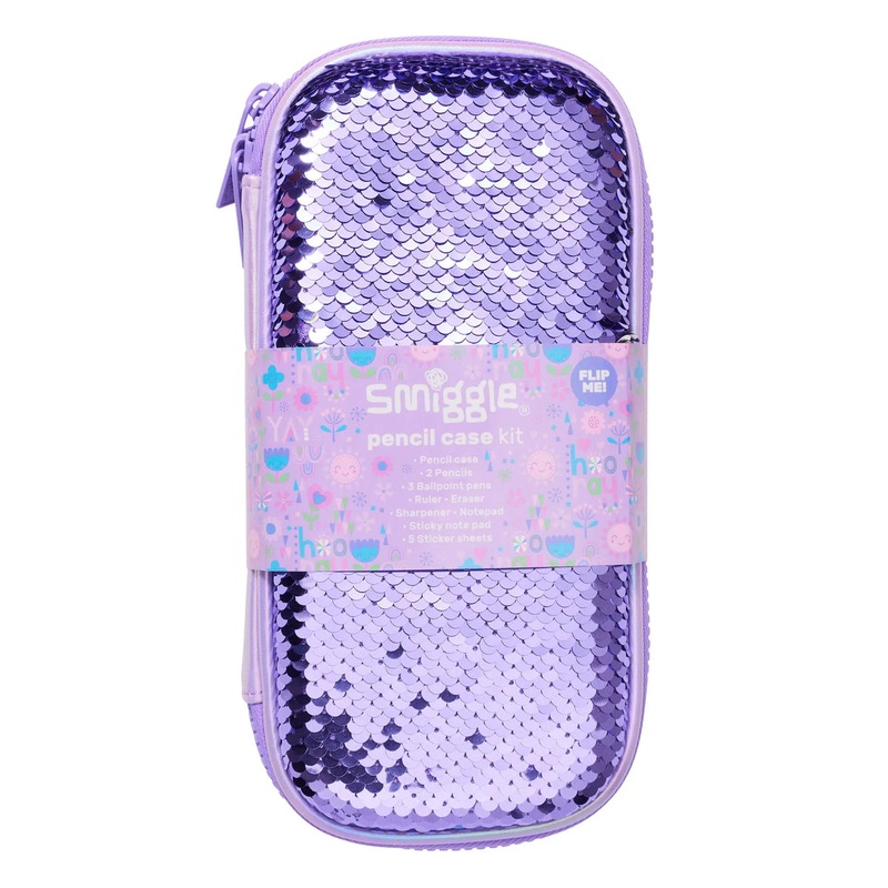 Smiggle Sequins Magic Small Hardtop Stationery Gift Pack – Lilac