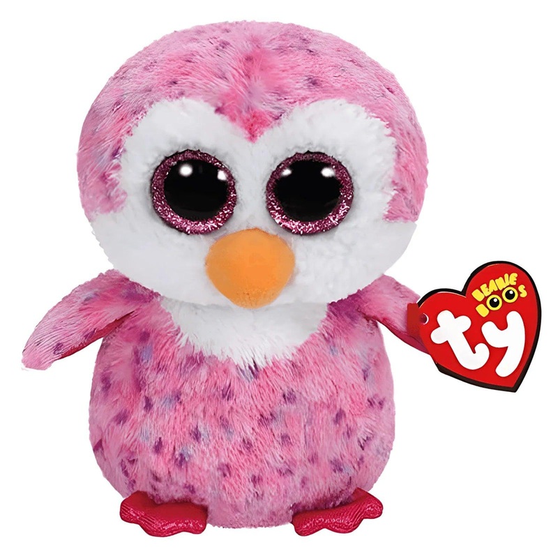 Ty Beanie Boo Glider The Pink Penguin Plush 15cm