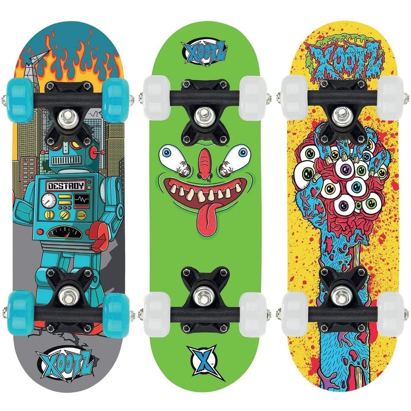 XOOTZ Mini Skateboard. 17-inch Skateboard. Assorted Designs