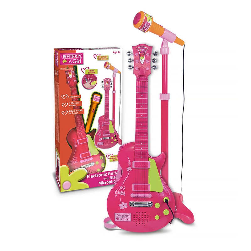 BONTEMPI Electronic Rock Guitar – Pink