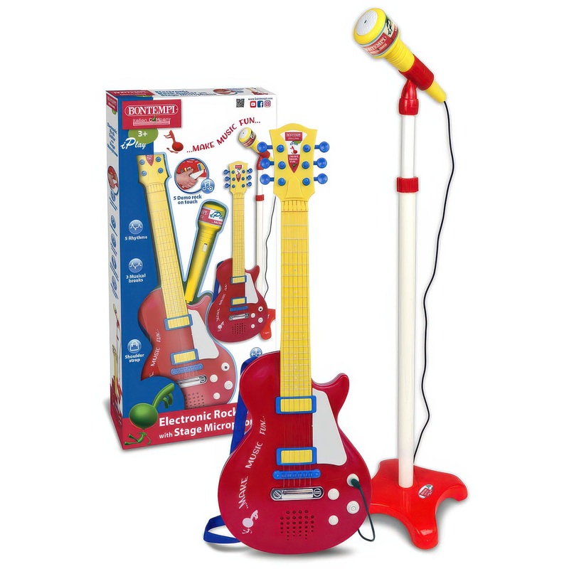 BONTEMPI Electronic Rock Guitar – Red