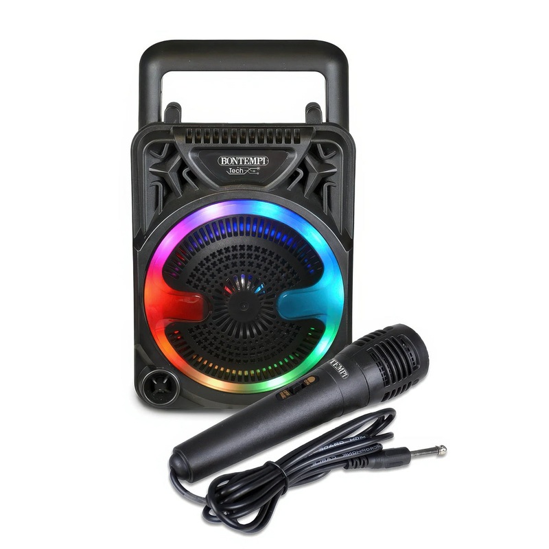 BONTEMPI Wireless Speaker with Microphone & RGB Lights