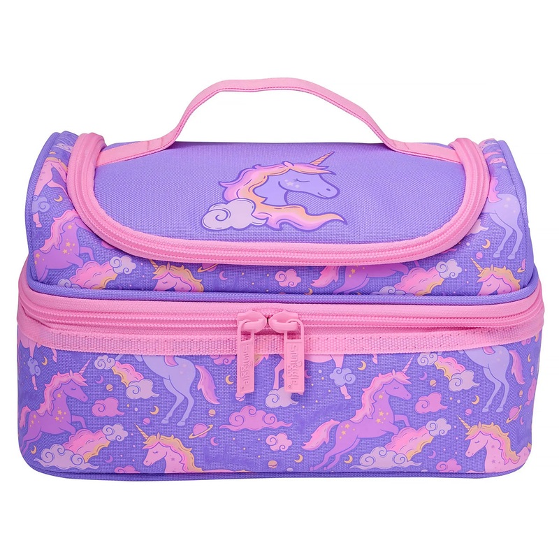 Smiggle Eclipse Double Decker Lunchbox- Lilac