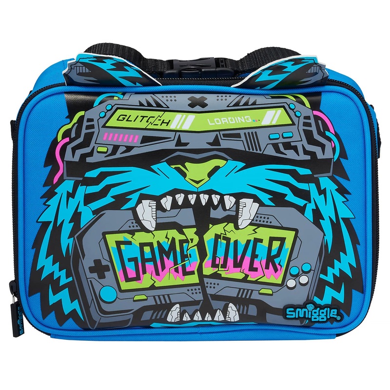 Smiggle Eclipse Oblong Attach Lunchbox – Mid Blue
