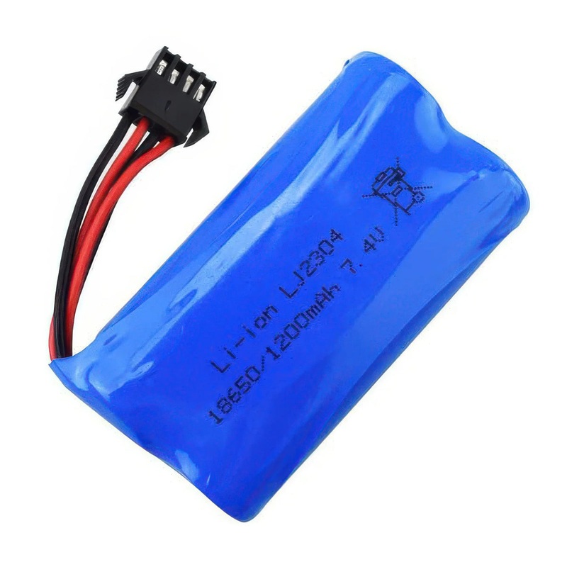 7.4 V Lithium-Ion Rechargeable Battery 1200mAh
