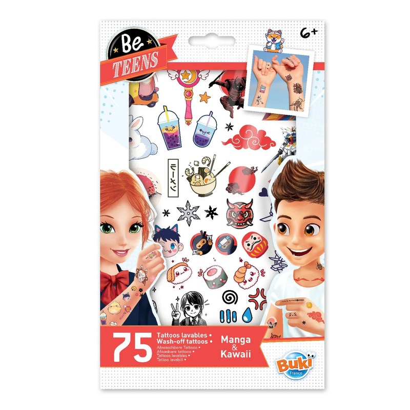 Be Teens Manga Kawaii Temporary Tattoo Collection – 75 Unique Designs