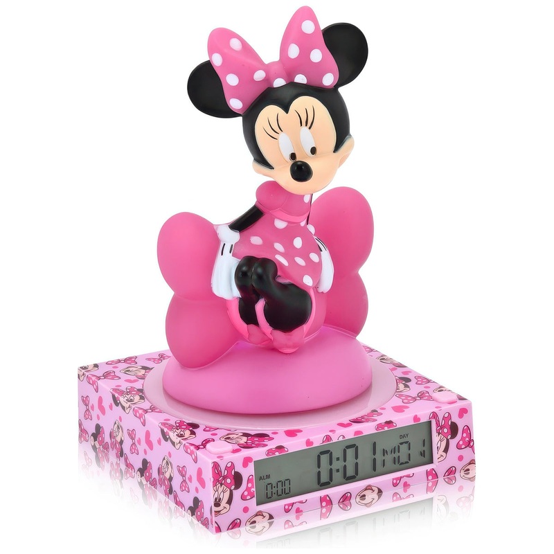 Disney Minnie Mouse 3D Nightlight Alarm Clock