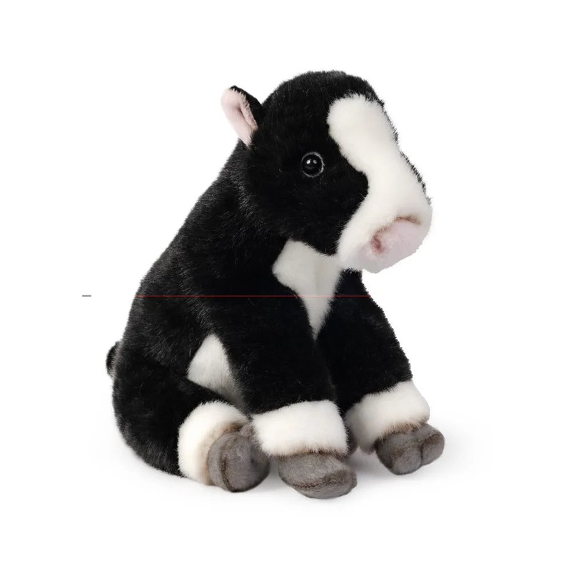Living Nature Sitting Friesian Calf Soft Toy