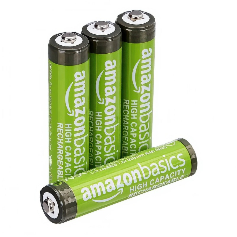 Rechargeable AAA NiMH High-Capacity Batteries. 4 Pack