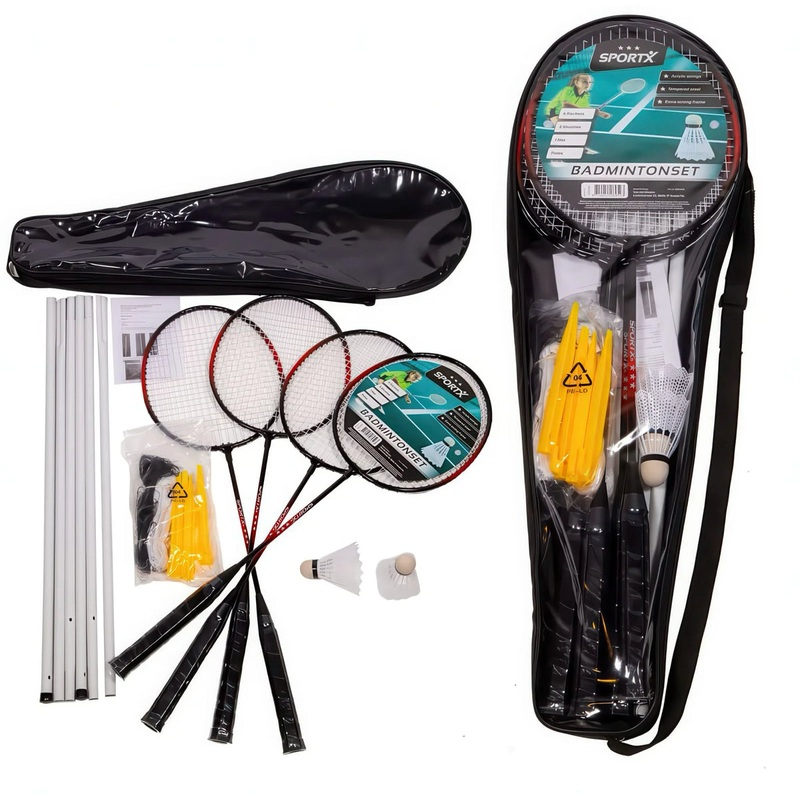 SportX Badminton Set with Net