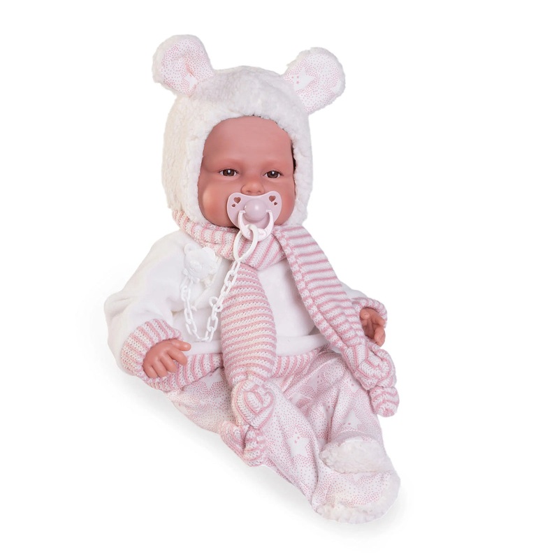 Antonio Juan 18305 Babydoo Doll 50cm Little Words with Ears Hood