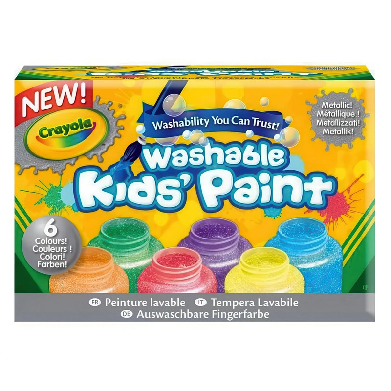 Crayola 6 Washable Metallic Paints